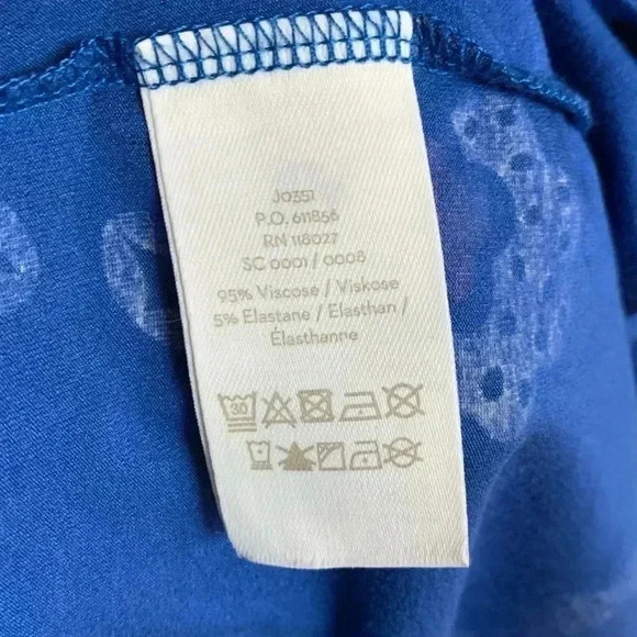 Boden Lucie Jersey Tunic - Cobalt Island Sprig 14R - Picture 5 of 7